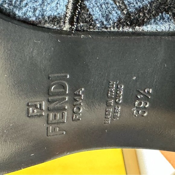 FENDI VELVET LOGO BOOTS - Picture 13 of 13